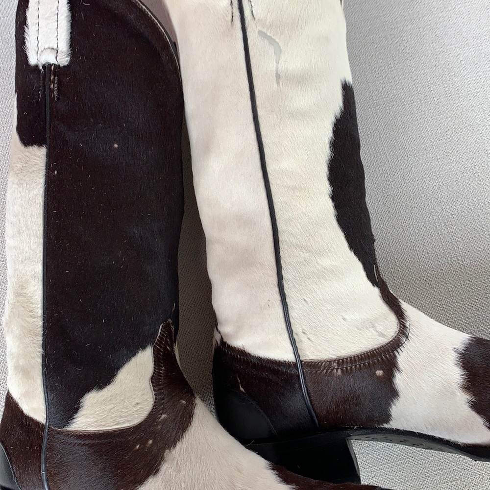TONY LAMA VTG Pony Hair On Cowhide Western Boots - Picture 10 of 14